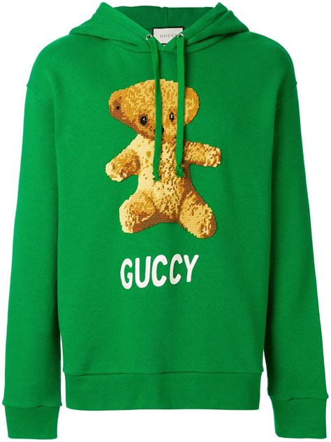 gucci teddy bear hoodie.